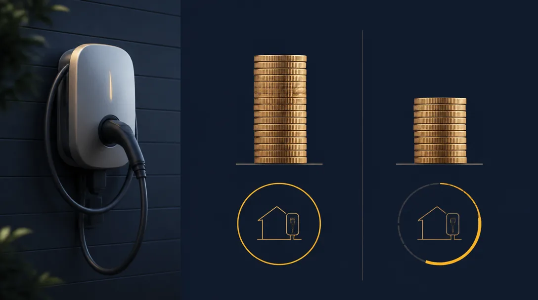 Illustration: prisöversikt laddbox installation med och utan grönt avdrag